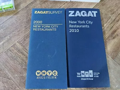 Zagat 2000 & 2010 New York City Restaurants • $5