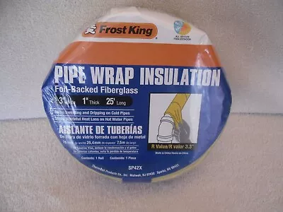 Frost King All Season Pipe Wrap Insulation Kit  Foil Backed Fiberglass - 1 Roll • $5.50
