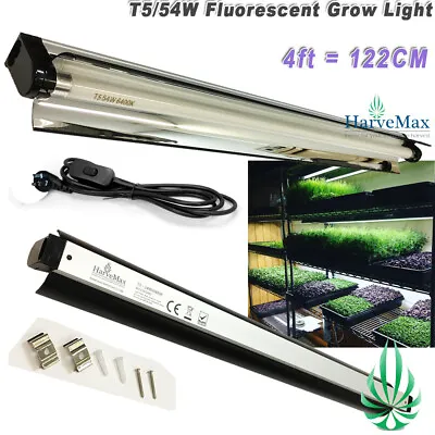 [10x] Hydroponic T5 HO Fluorescent Propagation Grow Light 4FT 54W Nano Reflector • $650