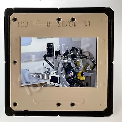 Medical Equipment - 35mm Slide Of Anaesthesia Machine With Monitor And Plush Toy • £9.99