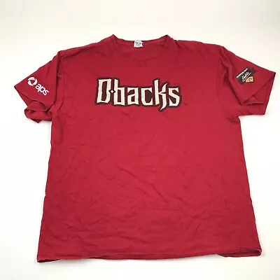 Arizona Diamondbacks Shirt Size Extra Large XL Red Tee MLB Baseball Casual Top • $15.02