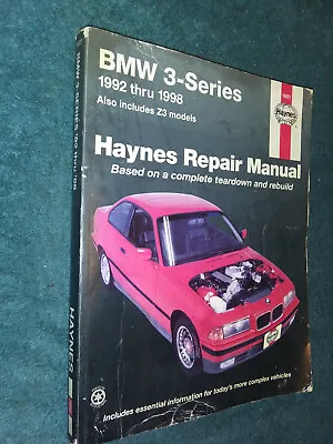 1992-1998 Bmw 3 Series Shop Manual Haynes Repair Book 93 94 95 96 97 Includes Z3 • $19.99