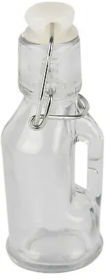 £14.99 • Buy Set Of 12 Glass Mini Clip Top Bottles Air Tight 70ml Reuseable Swing Top Lid