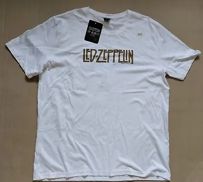Led Zeppelin T Shirt 4xl Mens New Tagged Quality White Cotton #019 • $19.99