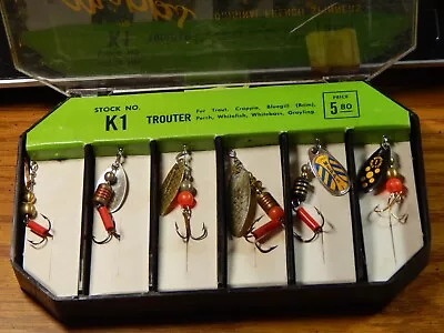 Old Mepps Killer Kit Trouter K1 In Plastic Box 6 Lures Nib 1 Looks Used Lqqk #3 • $14.99