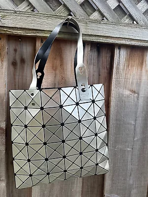 BAO BAO ISSEY MIYAKE PRISM  TOTE BAG Purse SILVER     As  Is  Read Information • $99.99