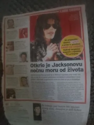 Michael Jackson  Clippings Croatian Language 2013  Year Rare • $18