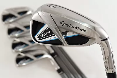 5PCS TaylorMade SIM MAX Iron Set 6-7-8-9-P PW TENSEI BLUE TM60 RH FLEX R Irons • $349.99