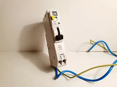 SQUARE D QOE 6A 100mA TYPE C RCBO 10KA RCD/MCB QOE106C10 A TYPE • £87.50