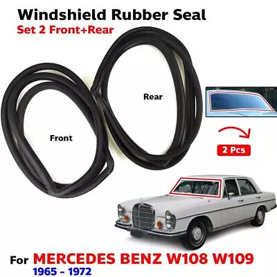 Windshield Rubber Seal Front Rear Fits Mercedes Benz W108 W109 4D Sedan 1965-72 • $205