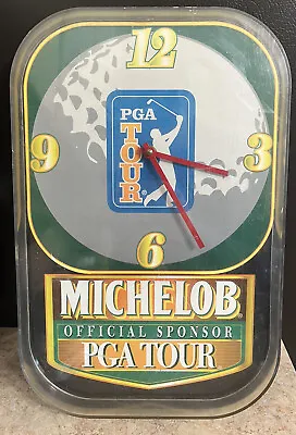 Michelob Beer Wall Clock 1994 ANHEUSER-BUCSH 19th HOLE PGA Tour OFFICIAL SPONSOR • $40