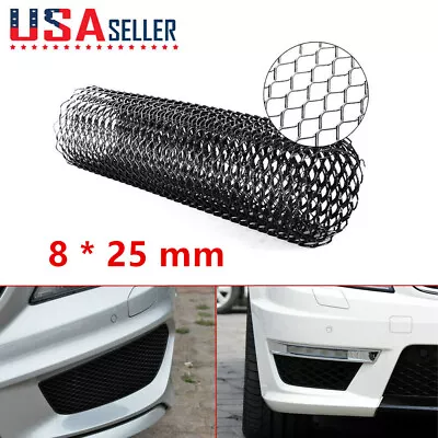 Universal Car  Auto Mesh Grill Grille Mesh Sheet Aluminum Rhombic Black 40 X13  • $10.89