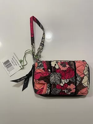 Vera Bradley Carry It All Wristlet Mocha Rouge New With Tags Retired Print  • $21