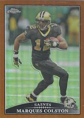 2009 Topps Chrome Marques Colston Copper Refractor /649 #TC25 • $2.99