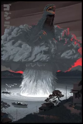 Godzilla Laurent Durieux Variant Select Canvas Mondo DHM • $200