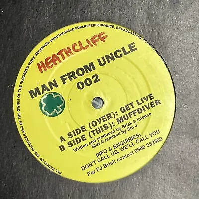 Brisk & Intense - Get Live (Remix) / Muffdiver - 1994 Man From Uncle Records 12” • $31.07