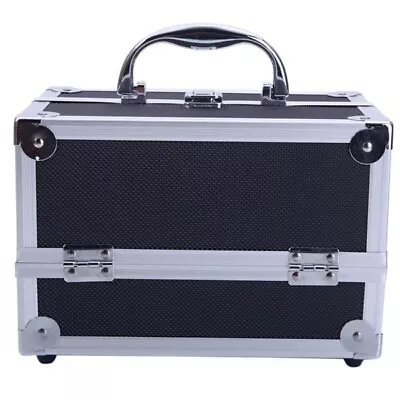 SM-2176 Aluminum Makeup Train Case Jewelry Box Cosmetic Organizer With Mirror US • $23.57