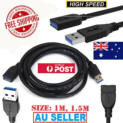 $9.99 • Buy USB Extension Cable Laptop PC Male To Female Extention Cable 3.1 Data Adapter