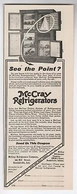  Antique 1900's Household Oak Ice Box - McCray Refrigerators - 1908 Art AD • $9.95