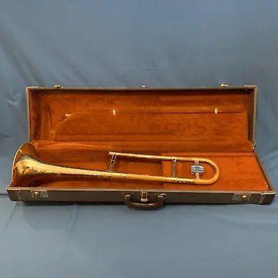 Olds Ambassador Bb Trombone Plays But Ugly With MP & Case A21263 • $45