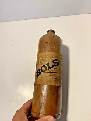 Vintage Erven Lucas Bols Amsterdam Stoneware Crock Empty Liquor Bottle Antique • $21.55