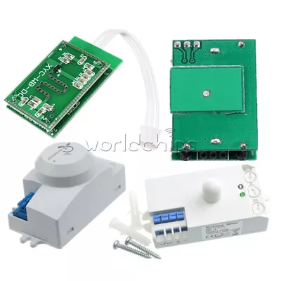 5.8GHZ 220V DC12V-24V AC 220-240V Microwave Radar Sensor Smart Module Switch • $4.81