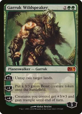 Garruk Wildspeaker Magic 2011 / M11 HEAVILY PLD Green Mythic Rare CARD ABUGames • $4.19