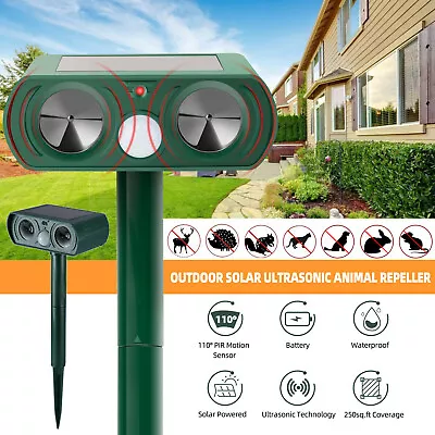 Ultrasonic Cat Repellent Scarer Animal Deterrent Dog Pest Repeller Motion Sensor • $19.89