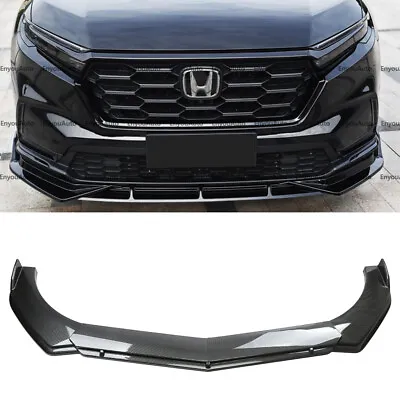 For Honda HR-V Universal Front Bumper Lip Spoiler Splitter Carbon Fiber • $61.75