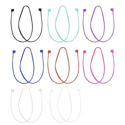 $6.57 • Buy Silicone Anti Lost Rope Earphones Strap Magnetic For Airpods Earbuds Neck String