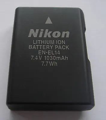 £75.55 • Buy Original Battery Nikon EN-EL14 EN-EL14A D3100 D3200 D3300 D5100 D5200 D5300
