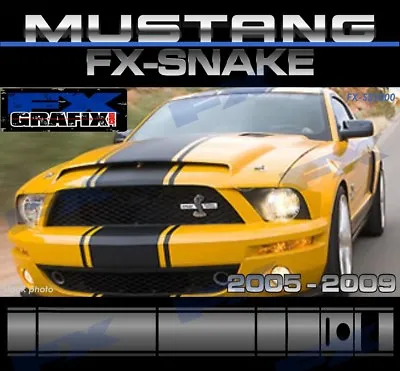 Ford Mustang Exclusive 21  GT 500 Super Snake Style Stripe Kit Dealer Quality • $209.95