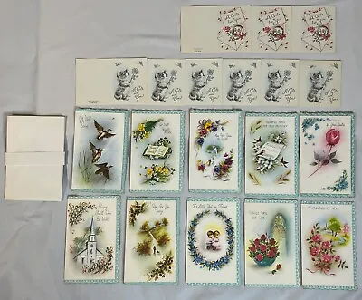 Vintage UNUSED Lot Of 17 Scripture Verse Get Well Greeting Cards & 9 Gift Cards • $14.99