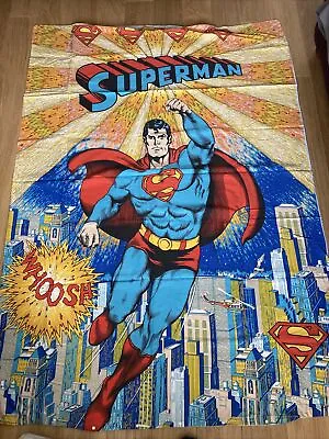 £40 • Buy Vintage Comic Superman Single Duvet & Pillow Case