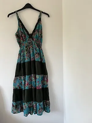 £18 • Buy Next Ladies Peacock Cotton Summer Dress Size 14 New