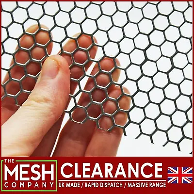£24.99 • Buy CLEARANCE 6mm Galv Hexagonal (6mm X 1mm Thick) Perforated Metal 500 X 500mm Sale