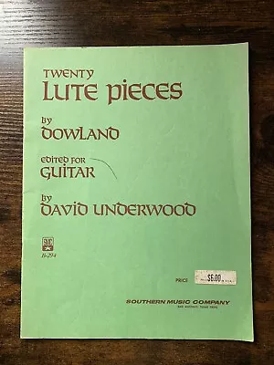 ~Twenty Lute Pieces By John Dowland Edited For Guitar 1977~ • $6