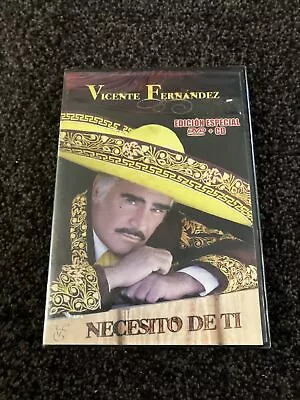 Vicente Fernandez Necesito De Ti CD & DVD Edicion Especial Brand New & Sealed! • $11.99