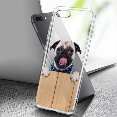 $7.99 • Buy ( For IPhone 6 / 6S ) Art Clear Case Cover C0146 Cute Dog Pug