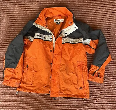 Columbia Sportswear Bugaboo Interchange Jacket Men’s Large Orange Coat Full Zip • $39.99