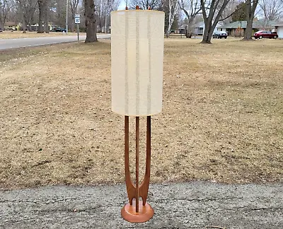 Danish Modern Floor Lamp V H Woolums Modeline Era DAVID SHREVE 1960s 60.5  • $1250