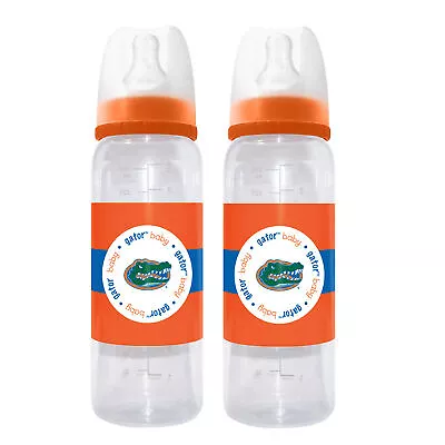 Officially Licensed NCAA Florida Gators 9oz Infant Baby Bottle 2 Pack • $16.99