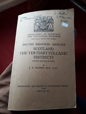 £2.50 • Buy British Regional Geology Scotland The Tertiary Volcanic Districts J. E. Richey