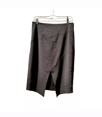 JNSQ Black Cutout Front Slit Pencil Skirt Dressy Casual Size 10‎ Women NWT • $30
