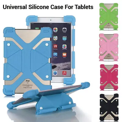 Universal Shockproof Cover Case Silicone Shell Stand For All 7 8 10 Inch Tablet • $16.99