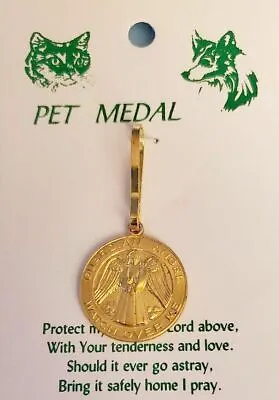 Guardian Angel Pet Medal With Prayer • $8.95