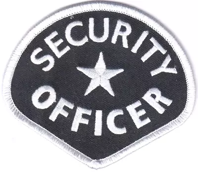 SECURITY OFFICER Embroidered Patches 3 X3.5  Iron-on • $5