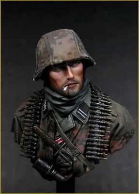 Young Miniatures - German Waffen SS Ardennes 1944   - 1/10th Resin Bust - YM1804 • £30