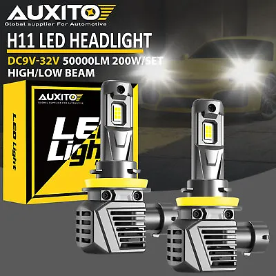H11 H8 LED Headlight Bulb Kit Hi/ Low Beam 100W 60000LM Super Bright 6000K White • $31.34