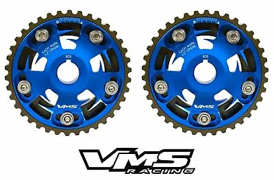 Vms Honda Acura B Series Engines Adjustable Billet Cam Gears Pair Qty 2 Blue • $109.95